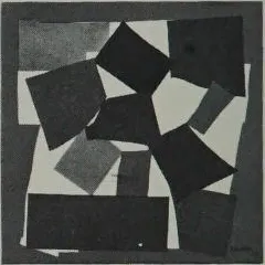 The Snail (1953) by Henri Matisse, a large paper cutout collage showing a spiral composition of flat colored shapes on white background