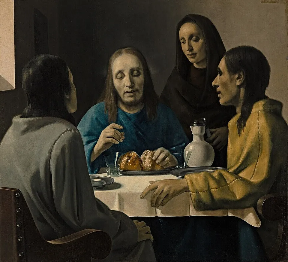 Han van Meegeren's The Supper at Emmaus (1937), the fake Vermeer that was validated by the leading art historian Abraham Bredius and acquired by the Museum Boijmans Van Beuningen in Rotterdam