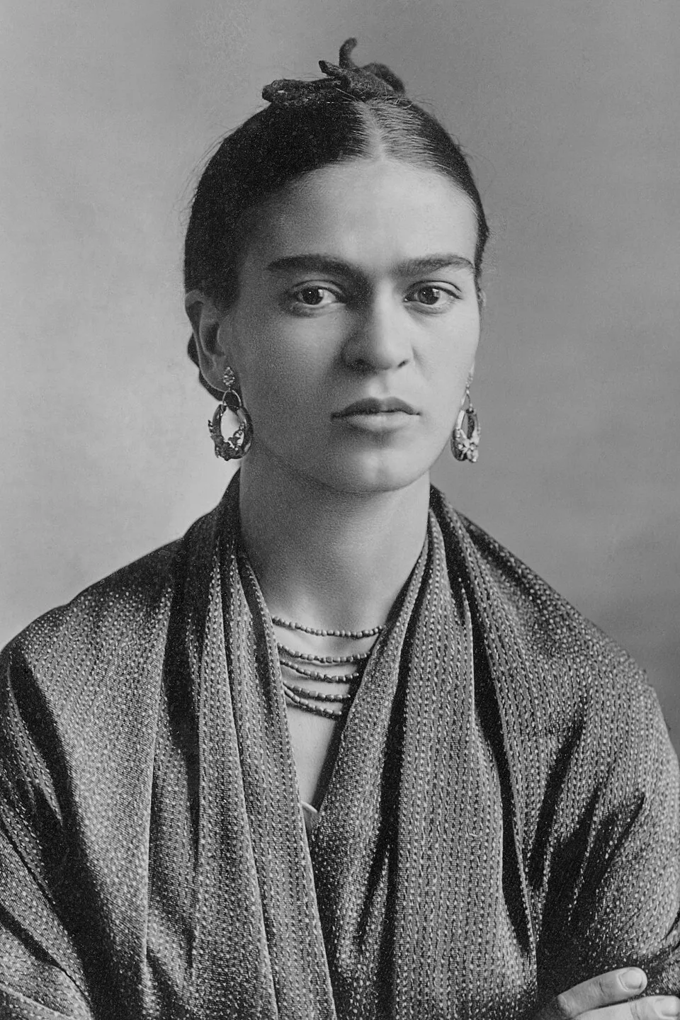 Portrait photograph of a young Frida Kahlo taken by her father Guillermo Kahlo in 1932