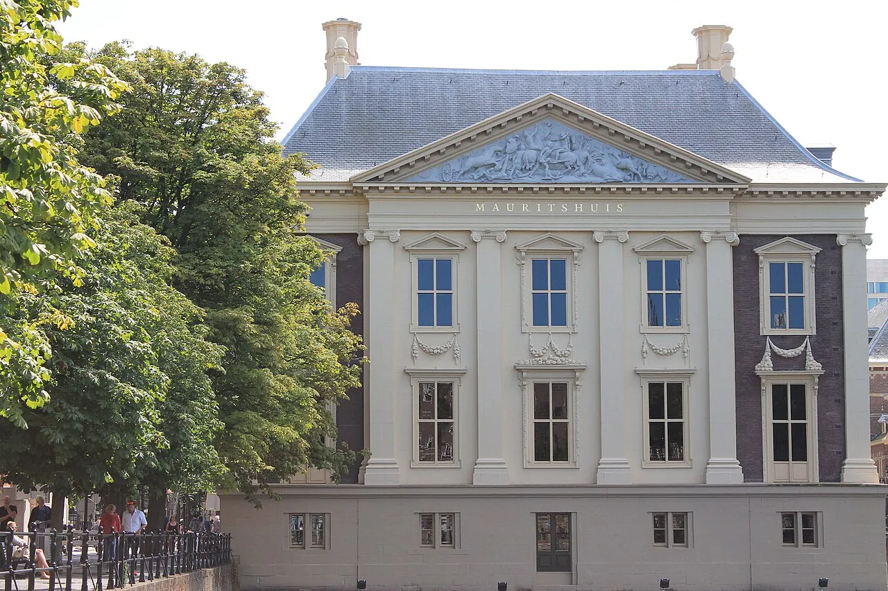 The Mauritshuis museum in The Hague, Netherlands, a 17th-century palace that houses Johannes Vermeer's Girl with a Pearl Earring and the Royal Picture Gallery