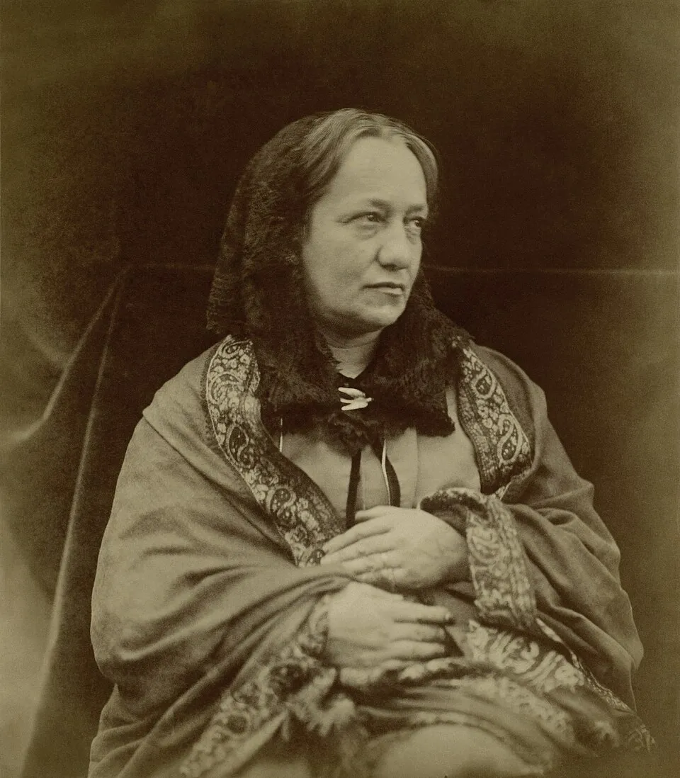 Portrait of Julia Margaret Cameron herself (c. 1870), showing the photographer in her middle years