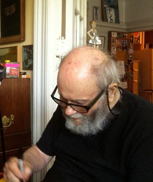 Arthur Danto, American philosopher and art critic, photographed in 2012 with a thoughtful expression