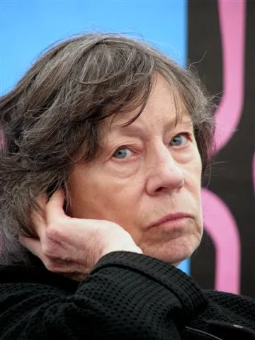 Laura Mulvey, British feminist film theorist, photographed in 2010 with a thoughtful expression