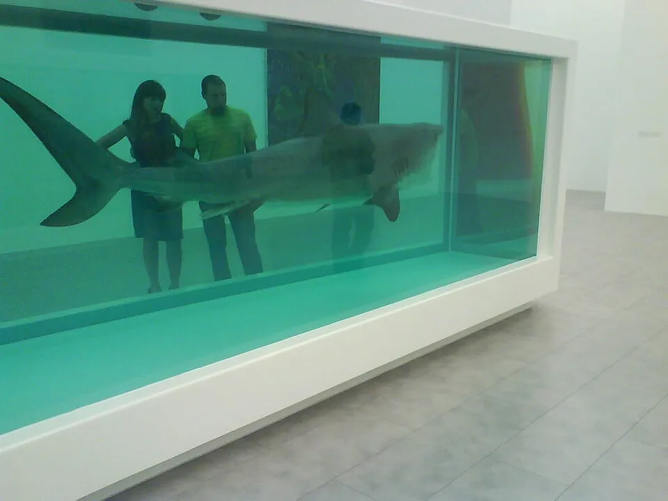 Damien Hirst's shark in formaldehyde, the kind of Turner Prize-associated artwork that made the prize a controversial event mainly for the exhibits and turned it into a lightning rod for public debate about what counts as art