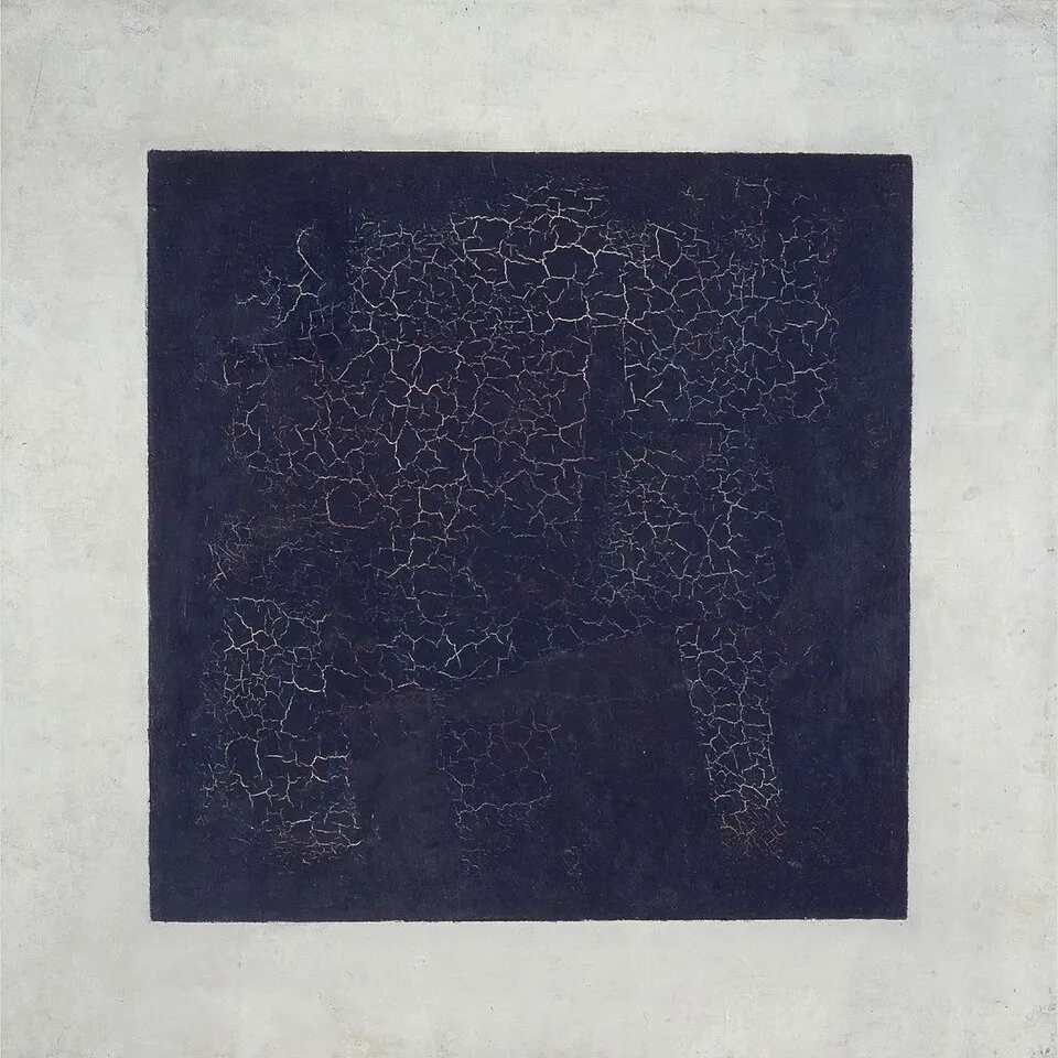 Kazimir Malevich, Black Suprematic Square, 1915, oil on linen canvas, 79.5 x 79.5 cm, Tretyakov Gallery, Moscow