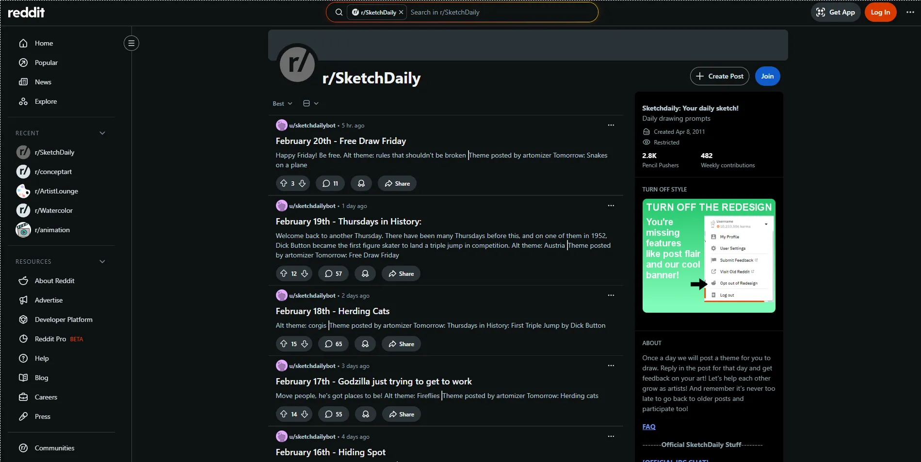 r/SketchDaily - Daily Drawing Practice