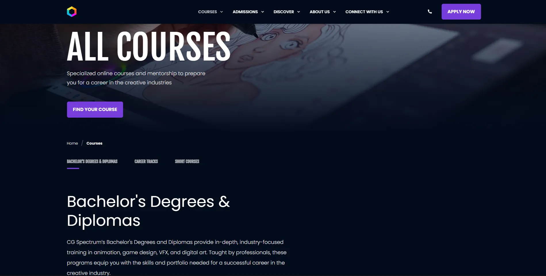 CG Spectrum 3D Animation Program