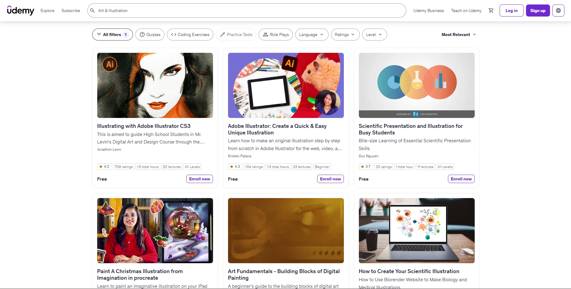 Udemy Digital Art & Illustration Courses