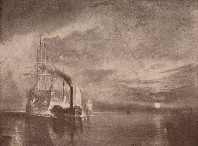 Fighting Téméraire painting by J. M. W. Turner