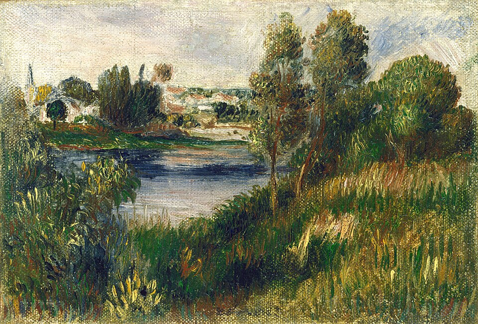 Auguste Renoir, Landscape at Vétheuil, c. 1890