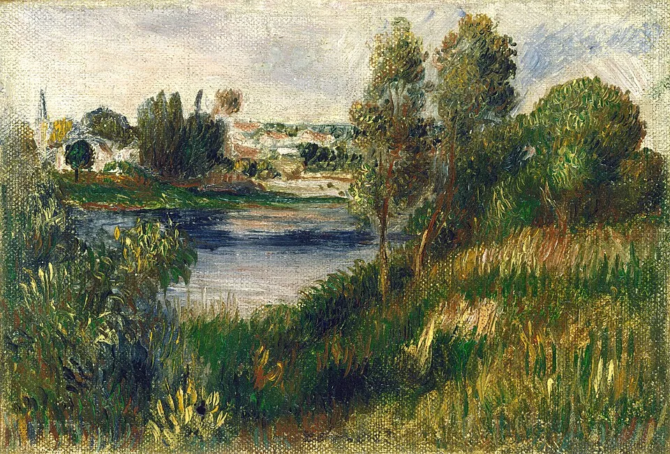 Auguste Renoir, Landscape at Vétheuil, c. 1890