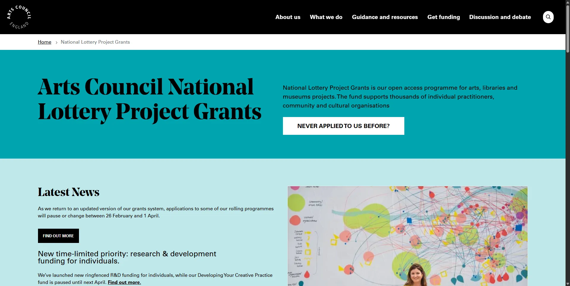 Arts Council England National Lottery Project Grants